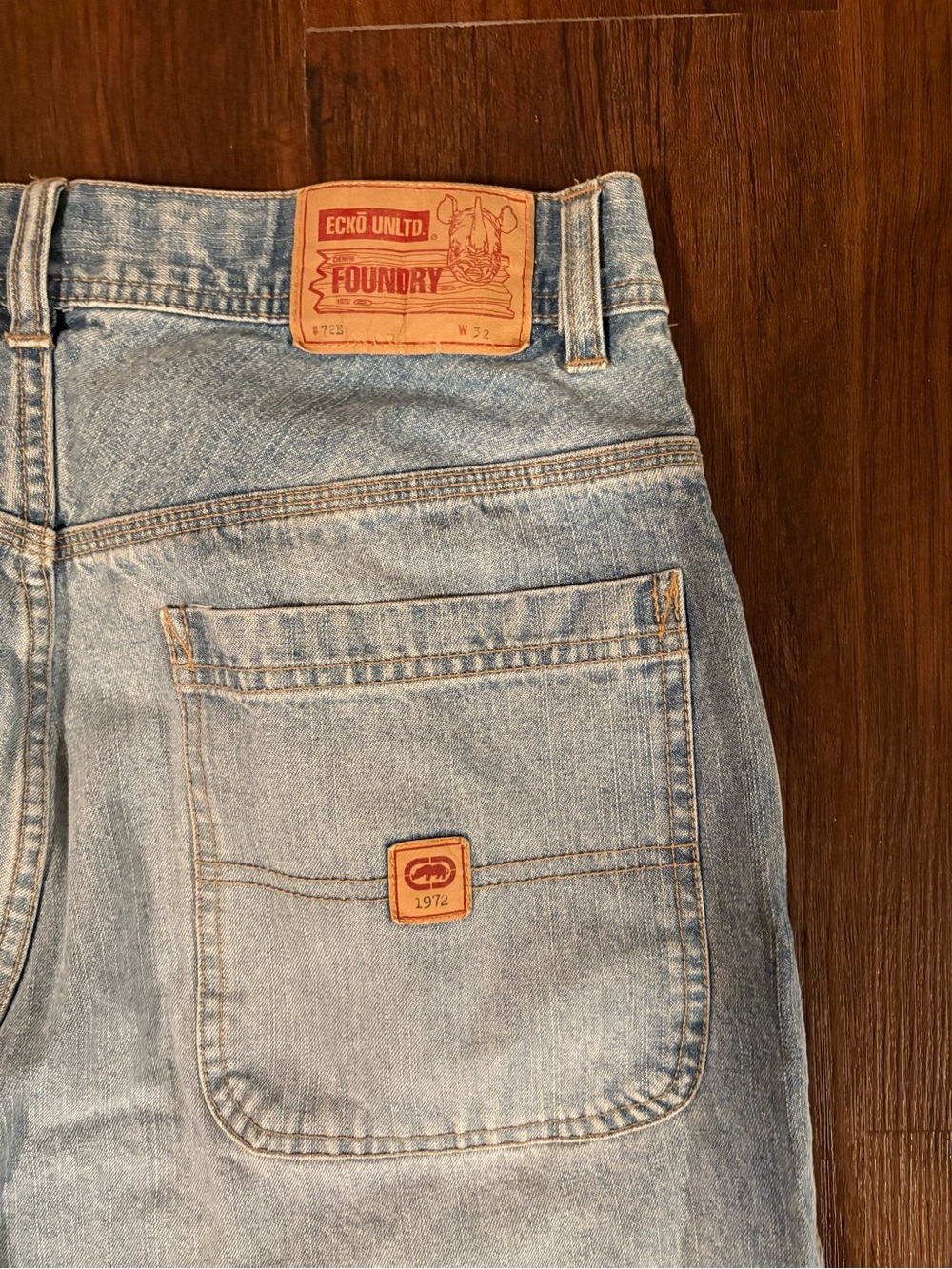 Ecko Unlimited Light Blue Denim Men’s Shorts - Picture 4 of 4